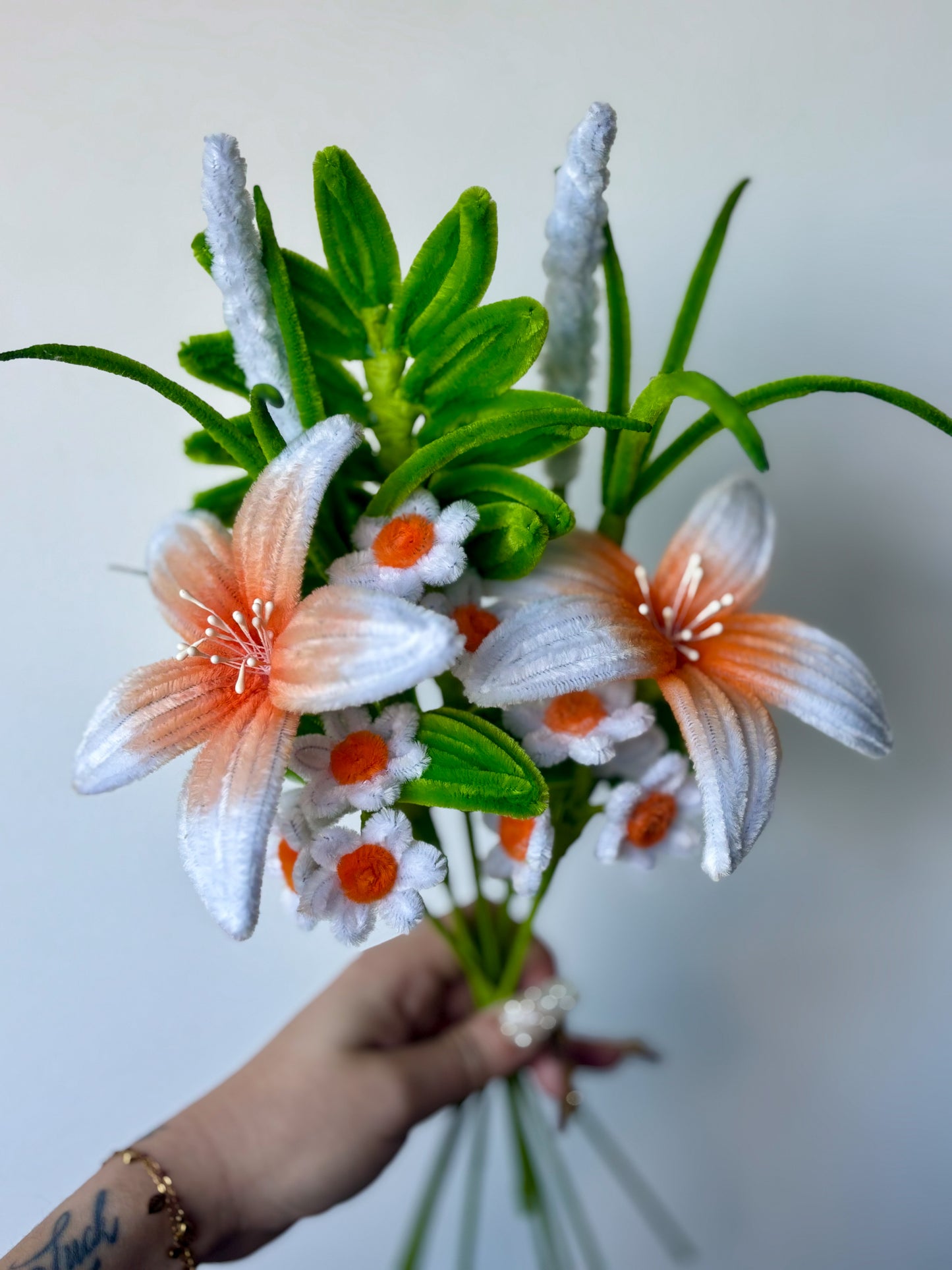 Bouquet éternel - Flamme d’Ivoire