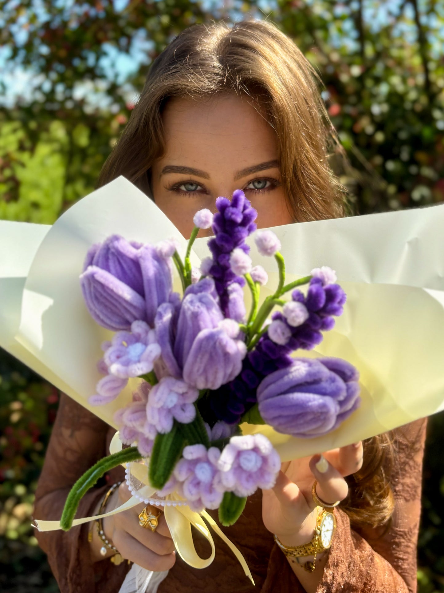 Bouquet éternel - Lueur mauve