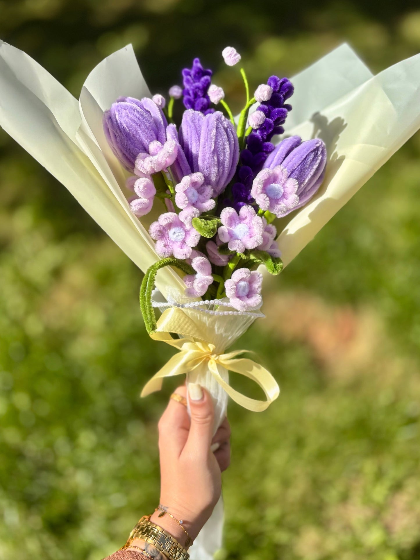 Bouquet éternel - Lueur mauve