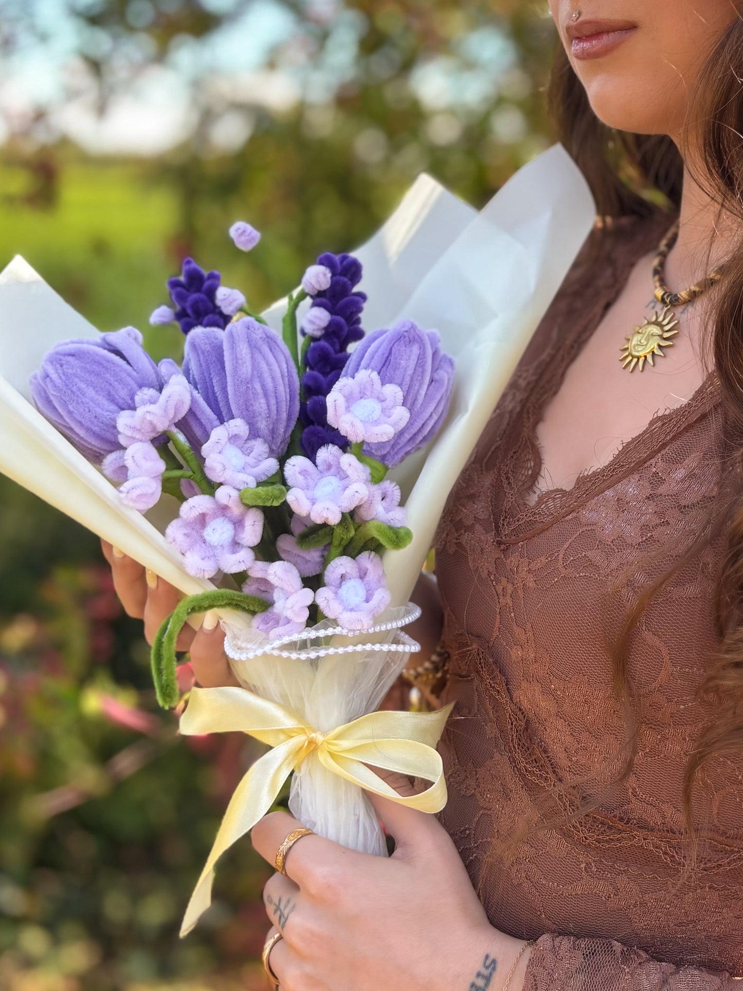 Bouquet éternel - Lueur mauve