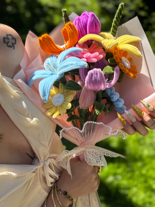 Bouquet éternel - Arc en fleurs