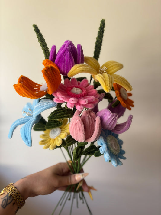 Bouquet éternel - Arc en fleurs