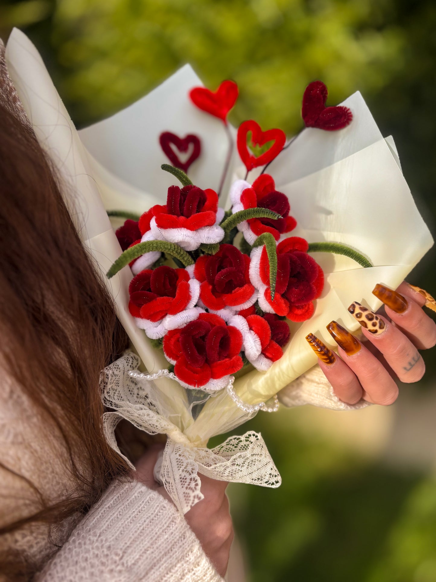 Bouquet éternel - Carmin