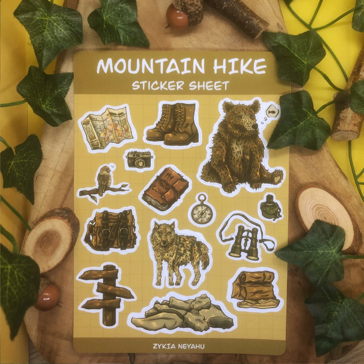Sticker sheet - Randonnée en montagne