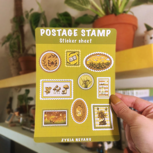 Sticker sheet - Postage stamp