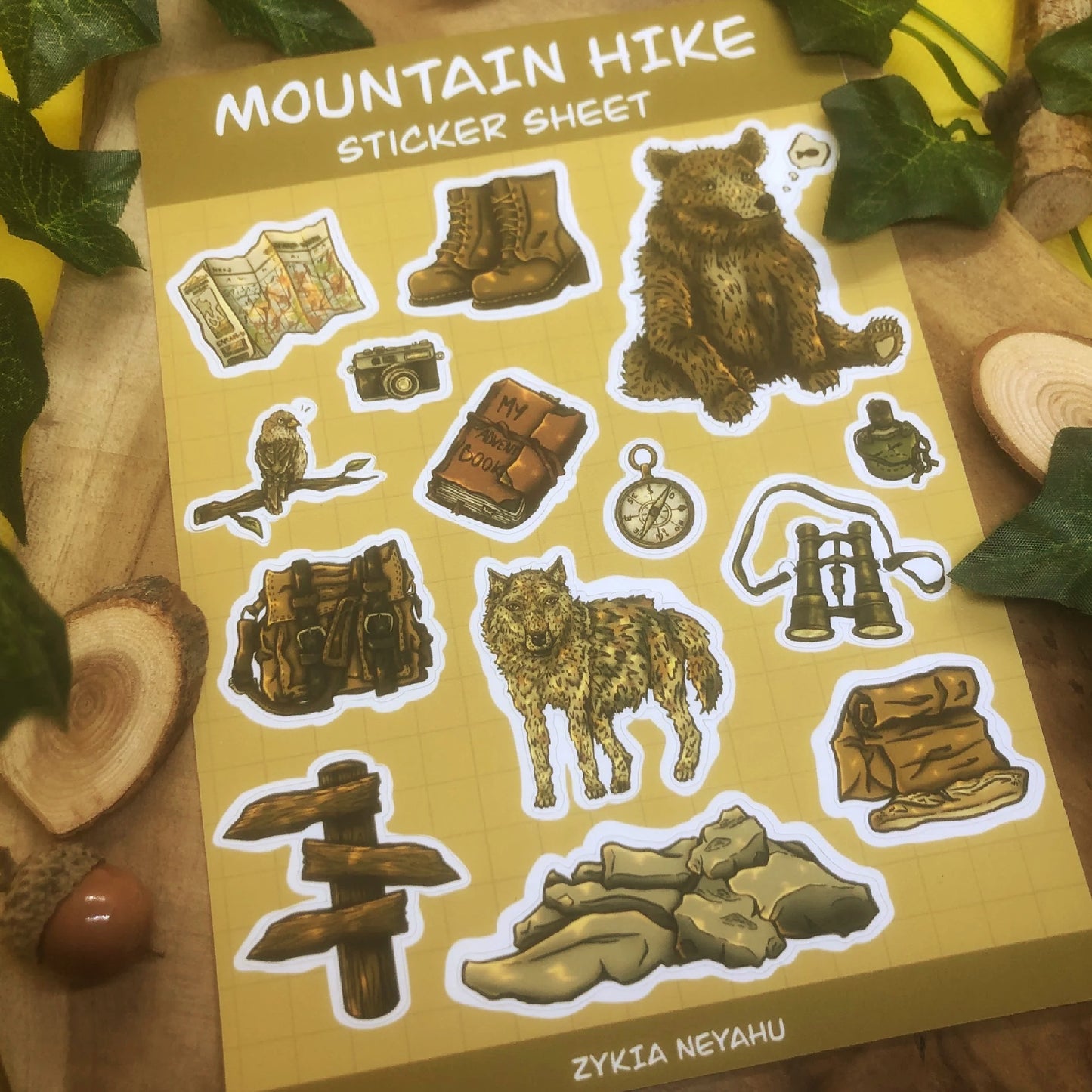 Sticker sheet - Randonnée en montagne